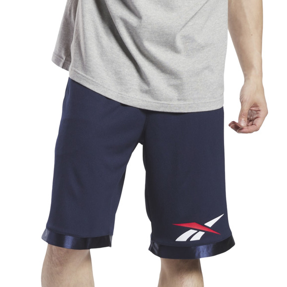 Reebok Men Mesh Basketball Shorts Navy Size S - Picture 1 of 2